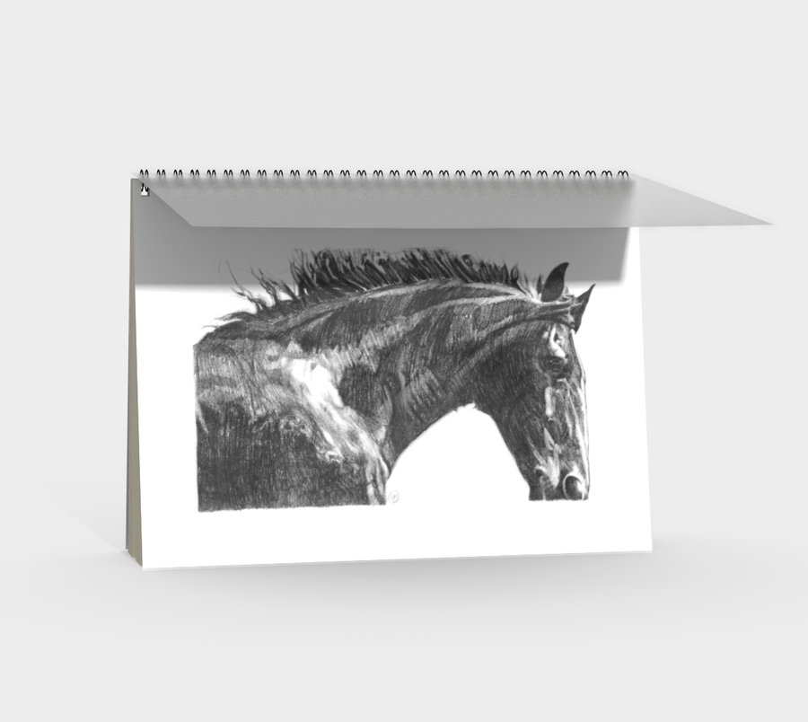 The Gentle Horse - Spiral Notebook
