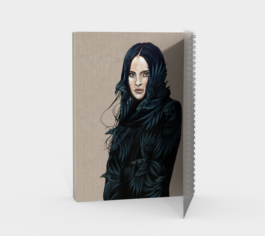 Raven Girl -  Spiral Notebook