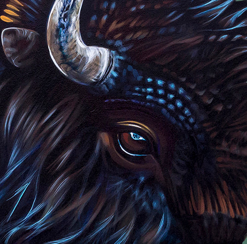 Buffalo Dusk - Canvas