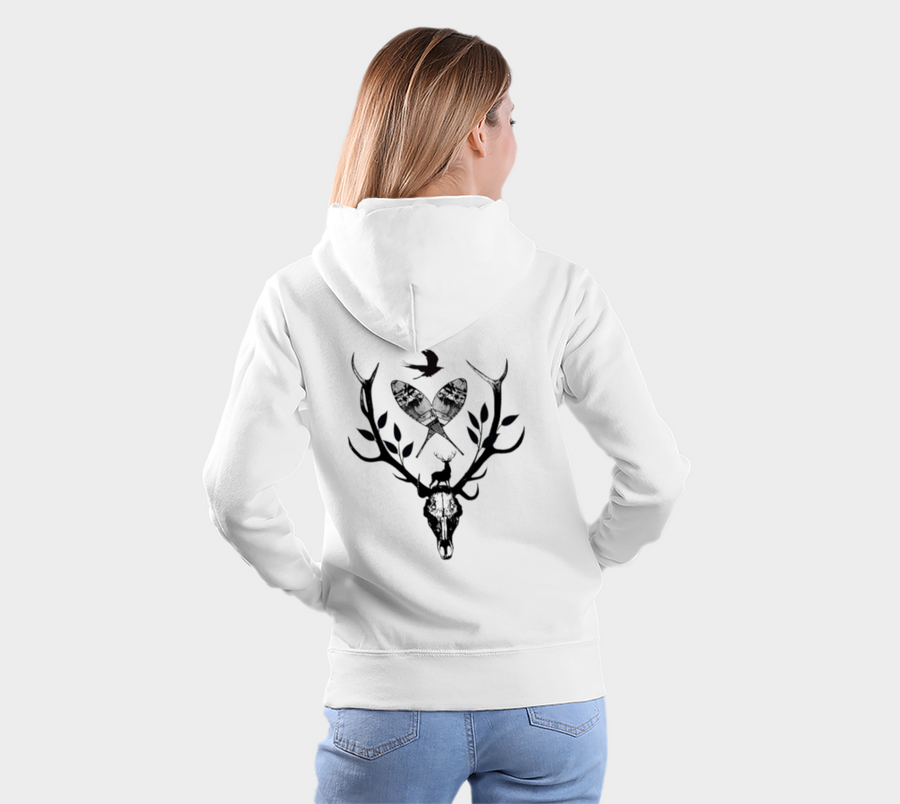 Antler Skull Mosaic - Hoodie