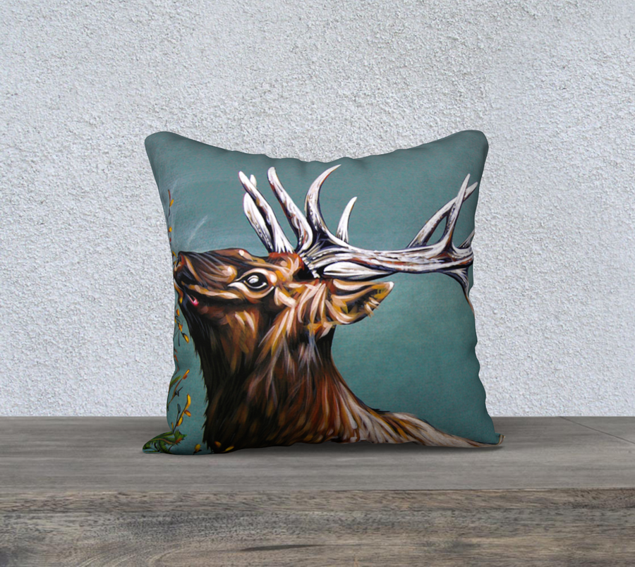 The Harvest Elk - 18x18 Pillow Case