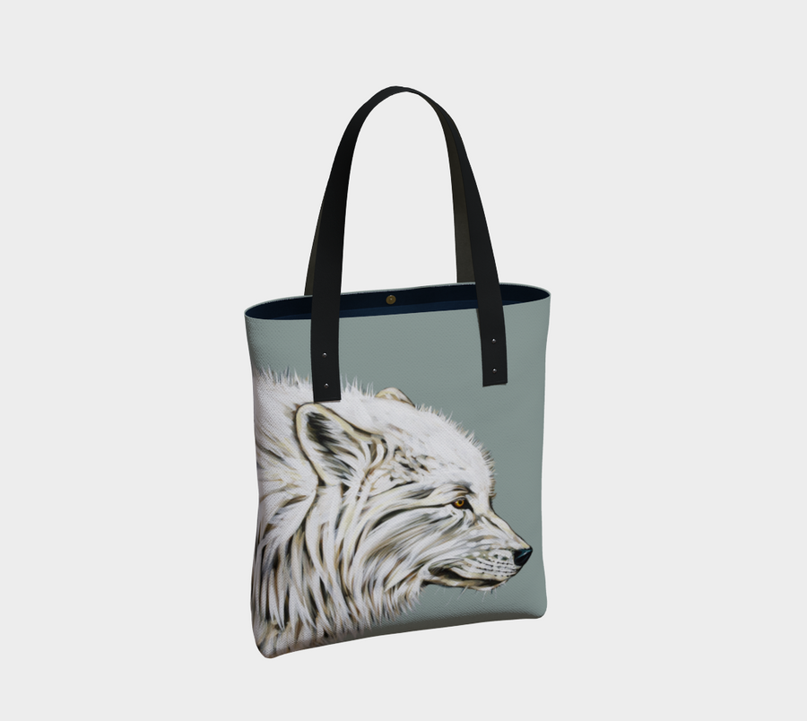 Dreaming of a White Wolf - Tote Bag