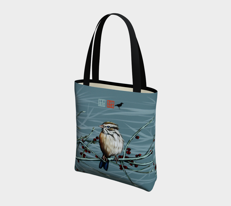 Sparrow For January TOTE BAG