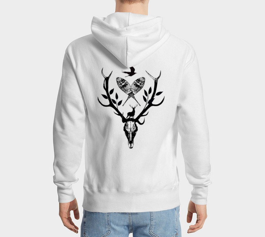Antler Skull Mosaic - Hoodie