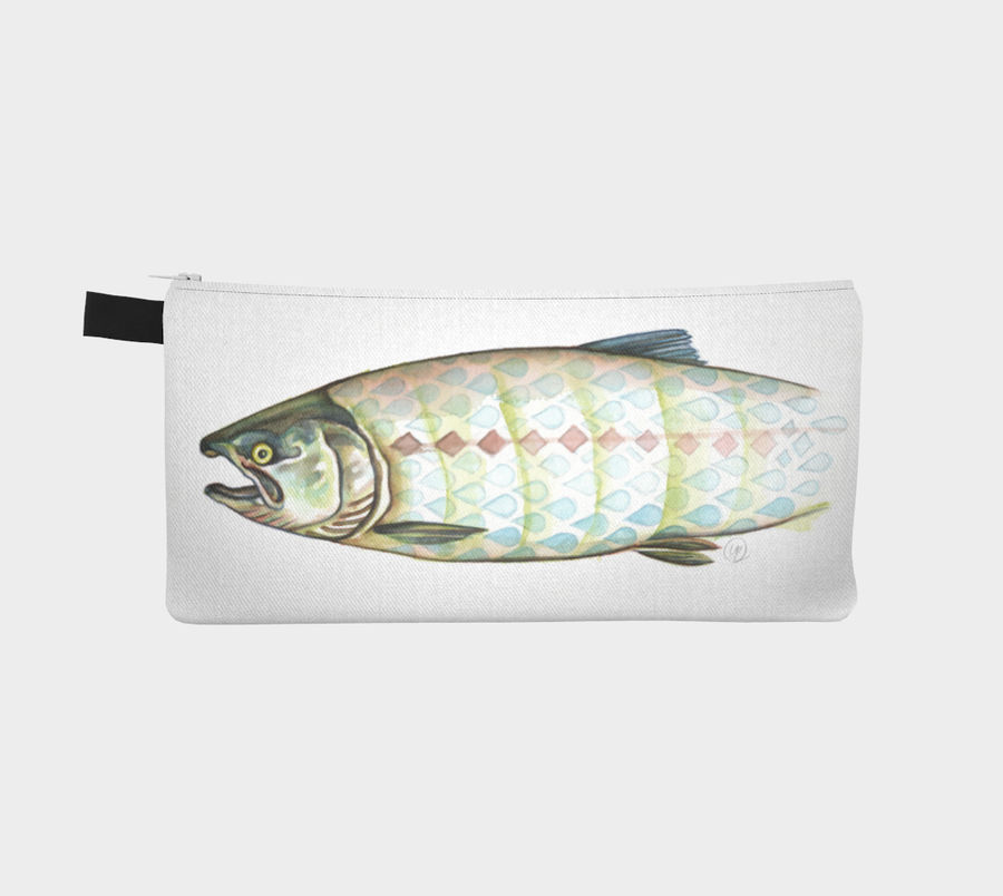 Harlequin Chevron Salmon - Pencil Case