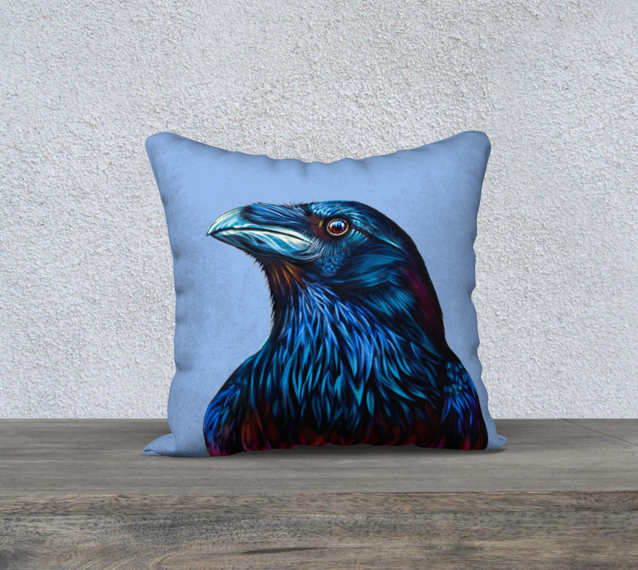 Fire Raven - 18x18 pillow case