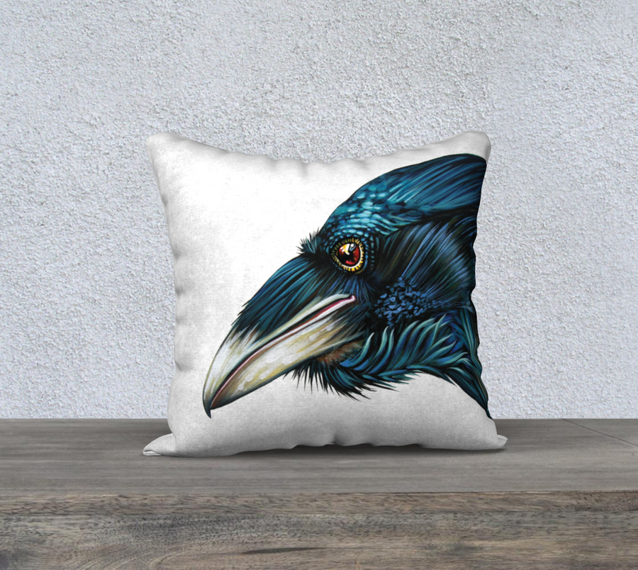 Raven Spirit - 18x18 Pillow Cover