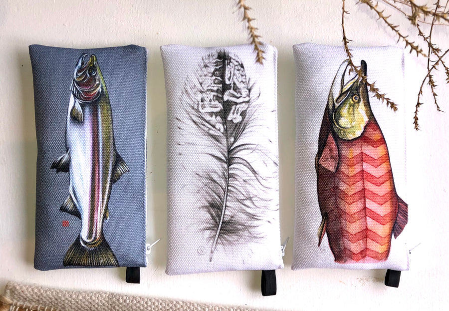 Harlequin Chevron Salmon - Pencil Case