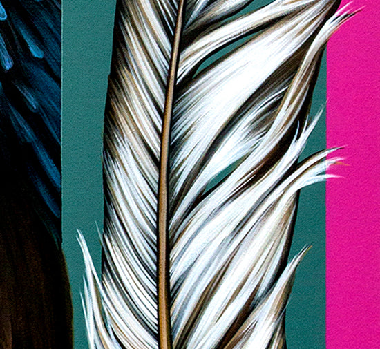 My Heart is a Feather - Canvas