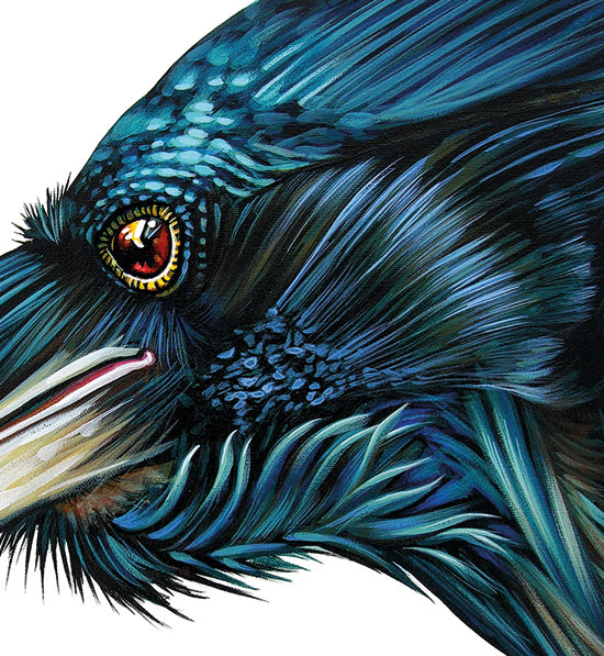 Raven Spirit - 18x18 Pillow Cover