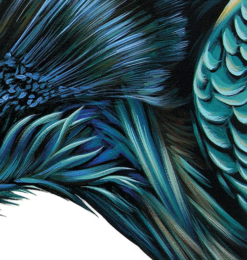 Raven Spirit - 18x18 Pillow Cover