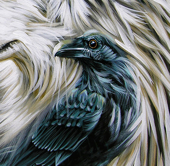 White Wolf and the Raven King - Canvas