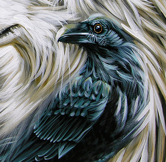 White Wolf and the Raven King - Canvas