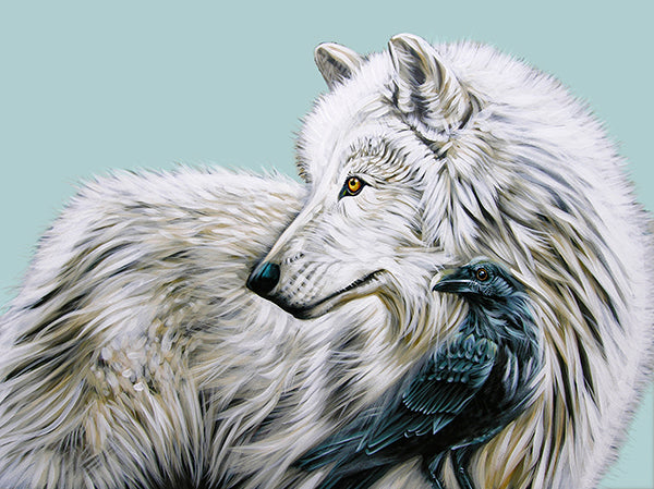 White Wolf and the Raven King - Canvas
