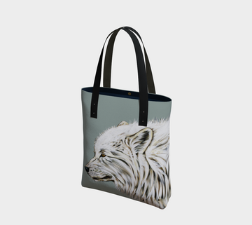 Dreaming of a White Wolf - Tote Bag