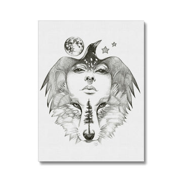 Wolf Moon - Canvas