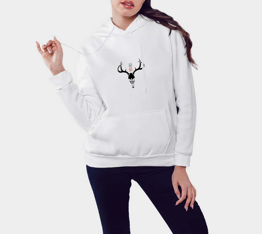 Antler Skull Mosaic - Hoodie