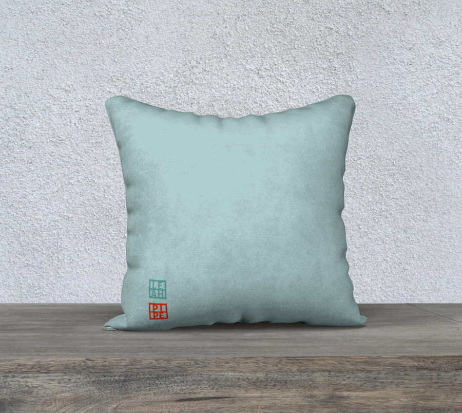 White Wolf Raven King -18x18 Pillow Cover