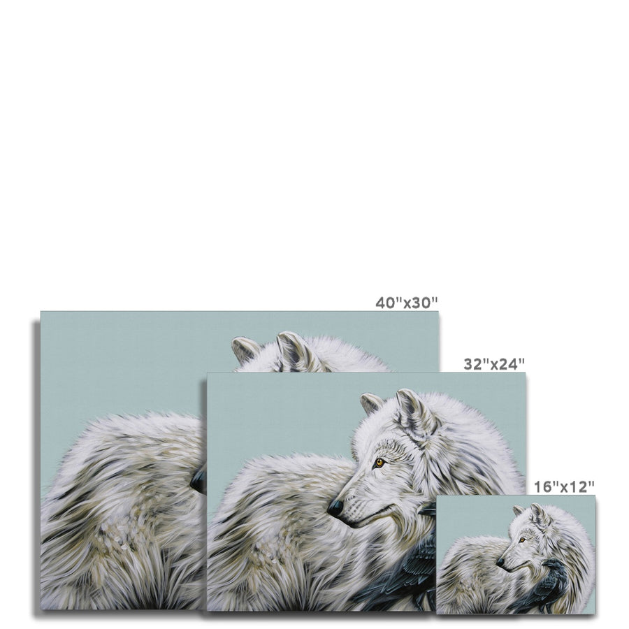 White Wolf and the Raven King - Canvas