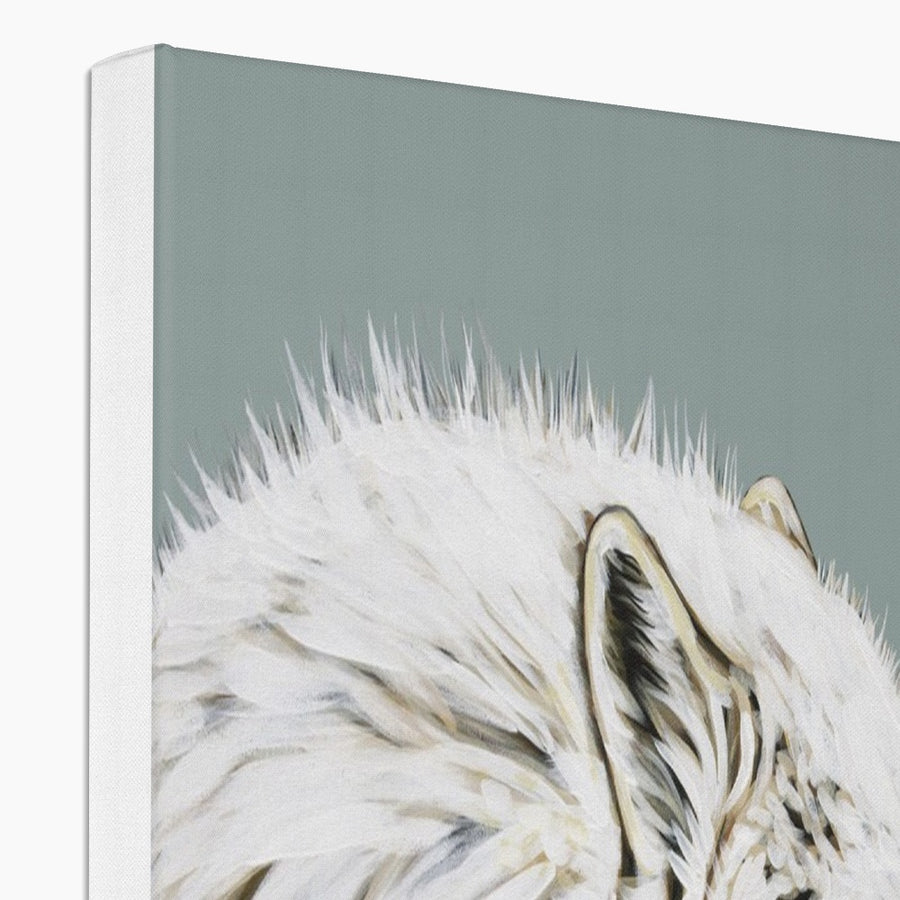 Dreaming of a White Wolf - Canvas