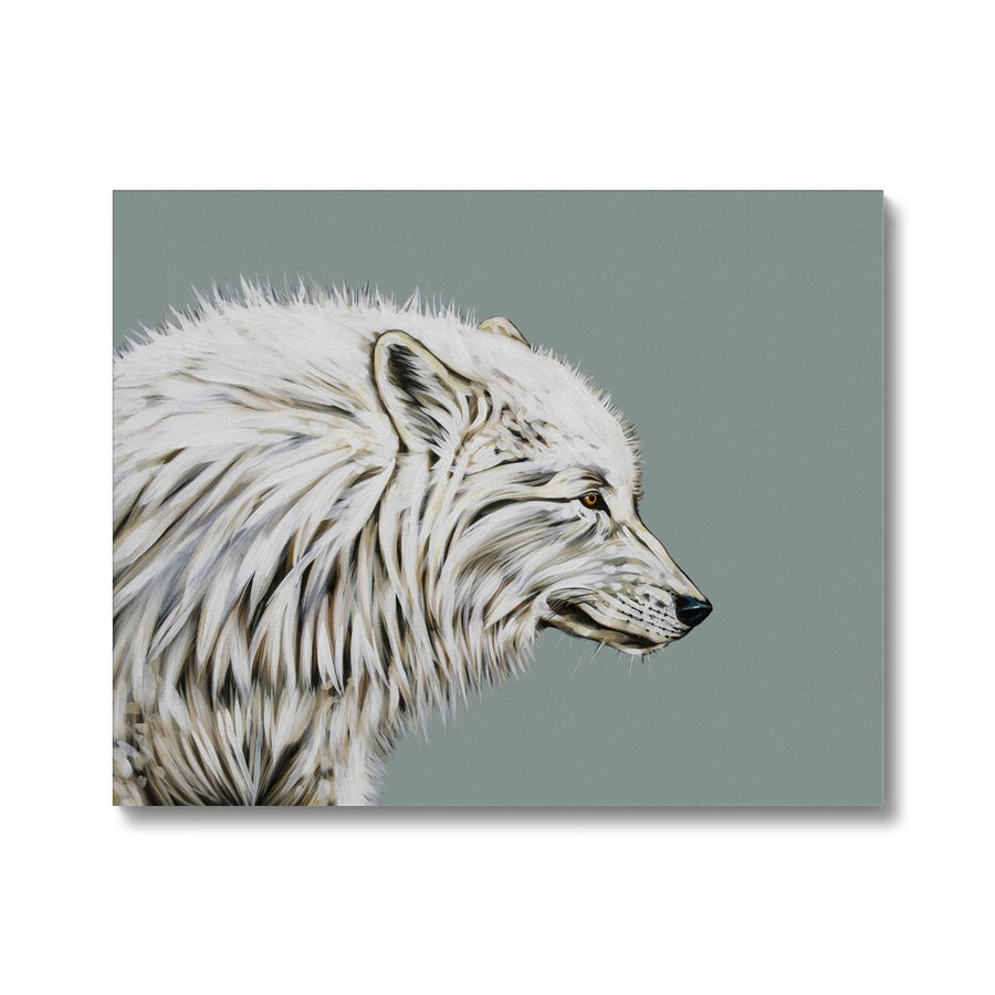 Dreaming of a White Wolf - Canvas
