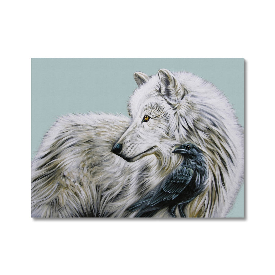 White Wolf and the Raven King - Canvas
