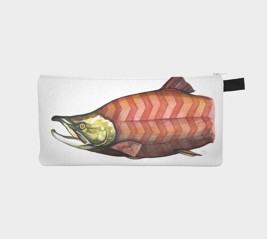 Harlequin Chevron Salmon - Pencil Case