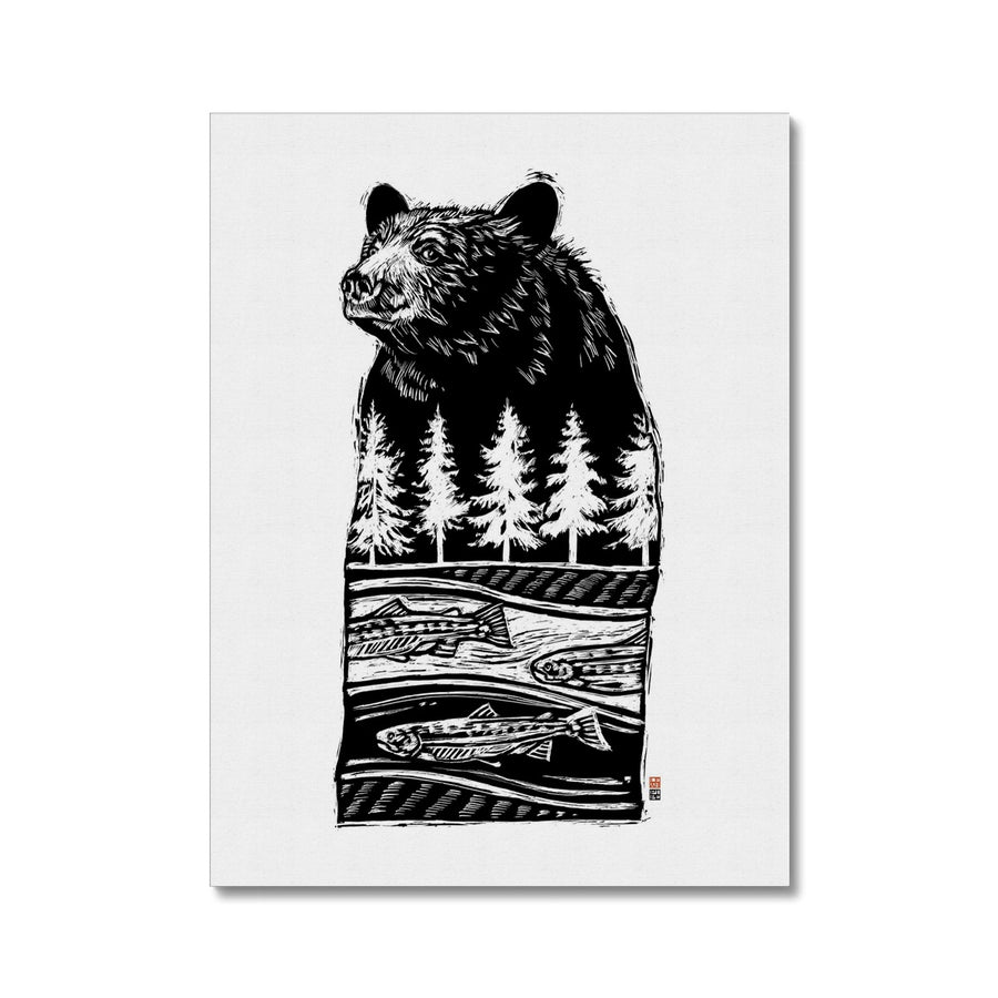 Bear River, Dreaming of Salmon - Canvas