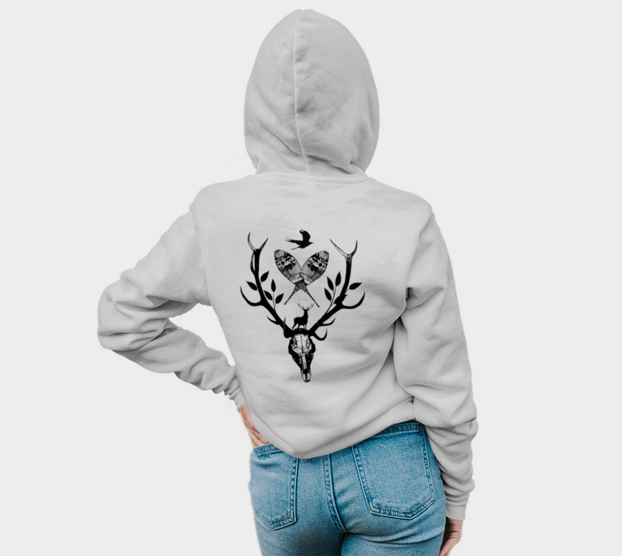 Antler Skull Mosaic - Hoodie
