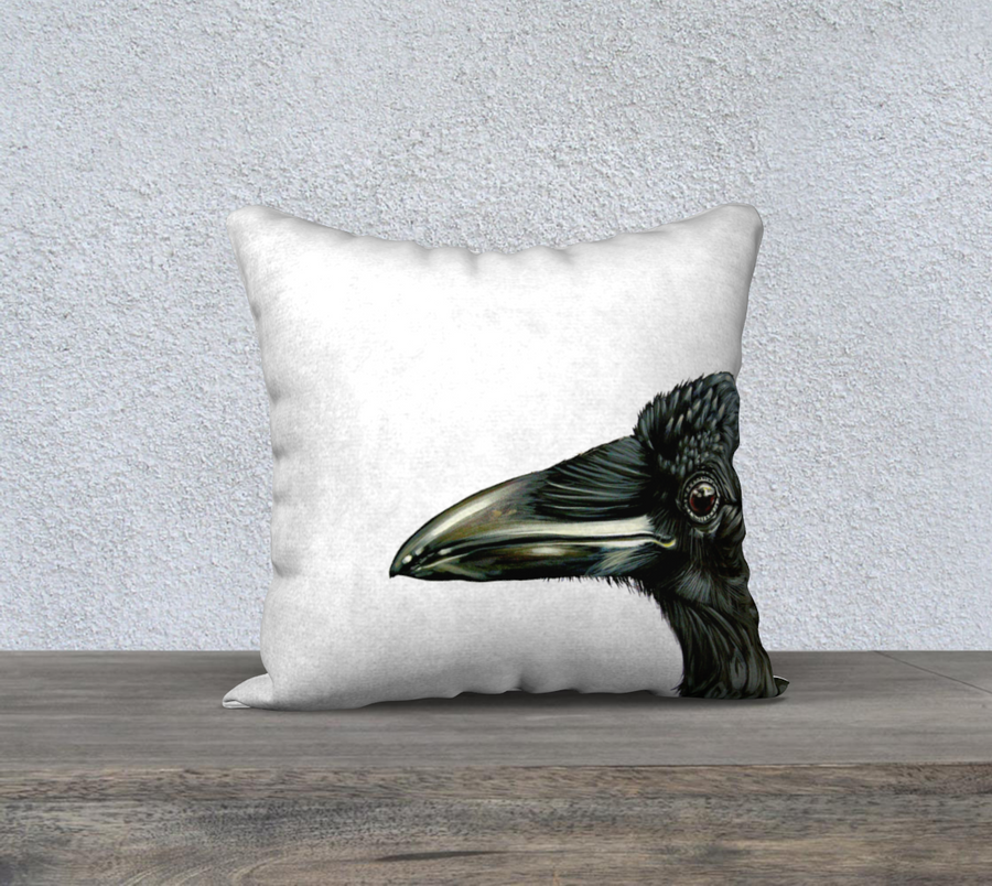 Ravens are outside in all weather conditions. Some times we don’t consider how well these guys bold creatures stand up to all weather with such grace. Face your storms with a raven heart.  Our pillowcases adorned with a print from Canadian artist Leah Pipe add the perfect accent to any room. Go soft and snuggly with velveteen fabric, or modern in our durable cotton linen canvas. Each pillowcase is printed and sewn in Montreal, Canada and bears the distinctive Leah Pipe signature on the back.